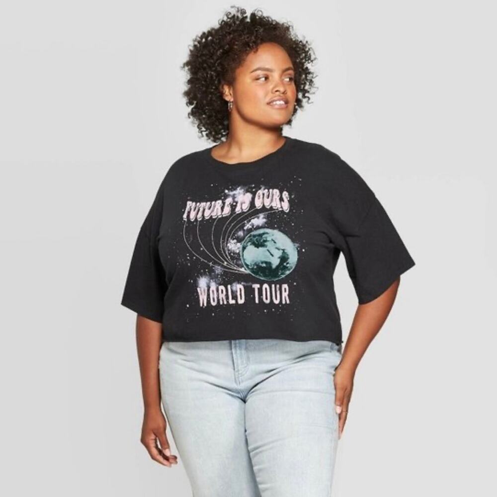 GRAYSON THREADS • Black Future Is Ours World Tour Cropped T-Shirt